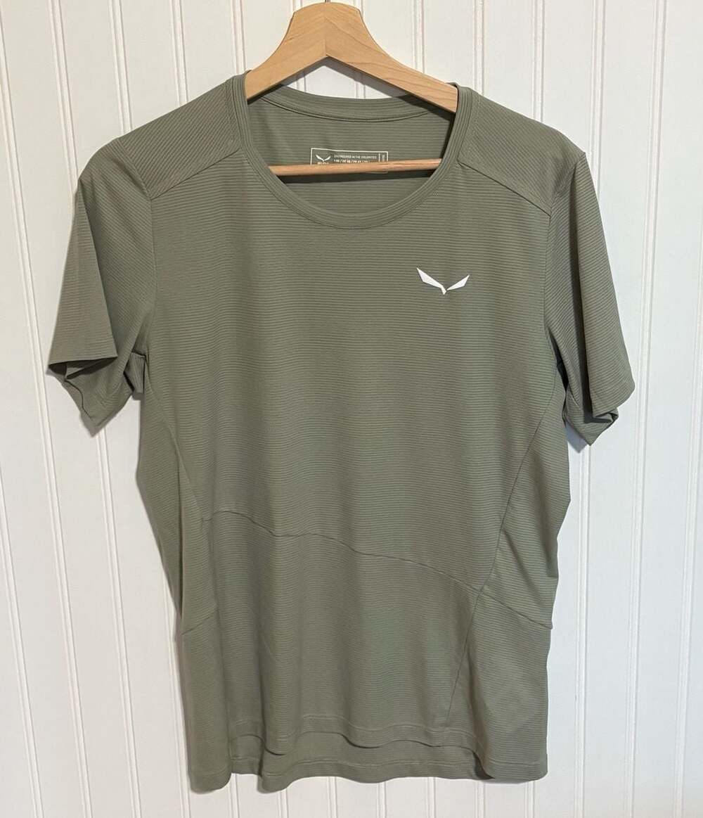 Salewa Pedroc Dry'Ton Light T-Shirt Olive Green Size US L